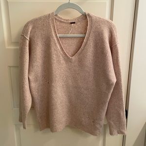 Free People distressed sweater